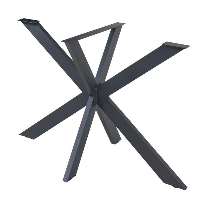 Stalen onderstel Oberau tafelpoot 85x85x71 cm zwart [en.casa, Huis en Inrichting, Tafelonderdelen, Verzenden