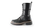 Mustang Veterboots in maat 40 Zwart | 10% extra korting, Kleding | Dames, Schoenen, Verzenden, Zwart, Overige typen, Zo goed als nieuw