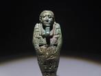 Oud-Egyptisch Faience Ushabti. Late Periode, 664 - 332, Verzamelen