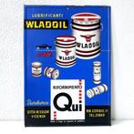 Wladoil Lubrificanti - reclamebord, Antiek en Kunst