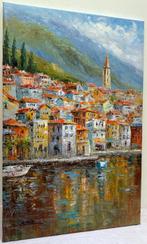 Christof Vevers (1962) - Ascona - Reflets dorés sur Lago, Antiek en Kunst, Kunst | Schilderijen | Klassiek