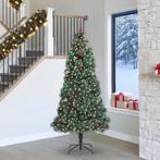 vidaXL Kunstmatige Voorverlichte Kerstboom met Ballenset, Diversen, Kerst, Verzenden, Nieuw