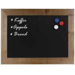Krijtbord Magnetisch Steigerhout 50x70 cm, Nieuw
