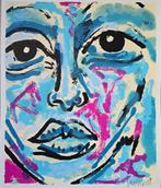 Peter Klashorst (1957-2024) - Face 1, Antiek en Kunst, Kunst | Schilderijen | Modern