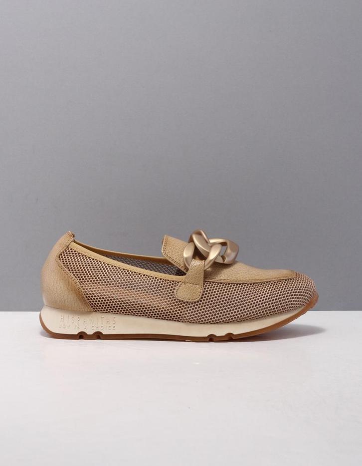 Hispanitas hv232552 mocassins dames beige  desert leer 39, Kleding | Dames, Schoenen, Nieuw, Verzenden