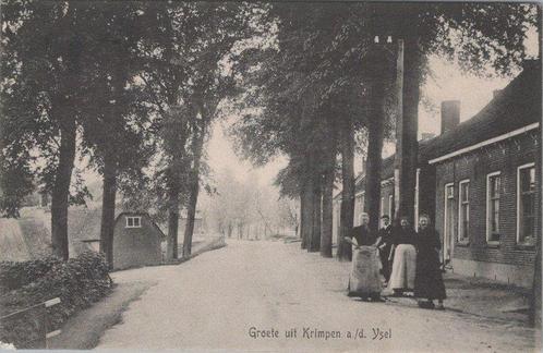 KRIMPEN A./D. YSEL - Dorpsgezicht, Groete uit Krimpen a./..., Verzamelen, Ansichtkaarten | Nederland, Verzenden