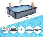 EXIT Zwembad Stone Grey  Frame Pool 300x200x65 cm, Tuin en Terras, Zwembaden, Verzenden, 200 tot 300 cm, 80 tot 120 cm, Nieuw