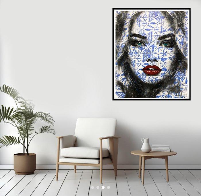 Gongas - Magnolia - Azulejo Português - XL No Reserve, Antiek en Kunst, Kunst | Designobjecten