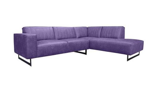 Hoekbank Scherpenisse - hoekbanken - Paars, Huis en Inrichting, Banken | Sofa's en Chaises Longues, Nieuw, Stof
