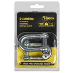 Benson D-sluiting - Ø 10 mm - Robuust - Set van 2 - Werkl.., Watersport en Boten, Ophalen of Verzenden, Nieuw