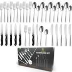 HI NATURE™ Bestekset 6 Persoons (36-delig) Zilver | Bestek,, Huis en Inrichting, Ophalen of Verzenden, Nieuw