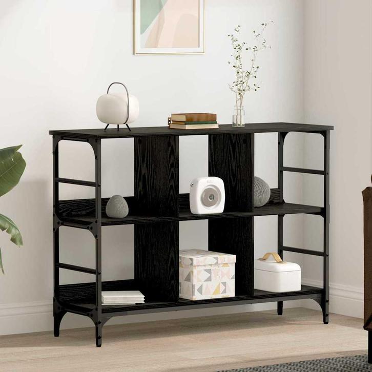 vidaXL Dressoir Zwart 102 x 32 x 73.5 cm Bewerkt hout, Huis en Inrichting, Kasten | Dressoirs, Nieuw, Overige houtsoorten, Verzenden