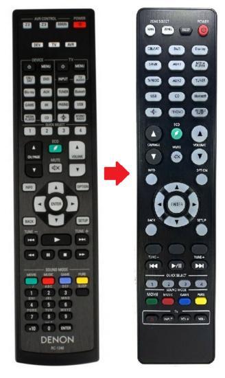Alternatieve Denon RC-1240 afstandsbediening, Audio, Tv en Foto, Afstandsbedieningen, Verzenden