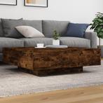vidaXL Salontafel 100x100x31 cm bewerkt hout gerookt, Verzenden, Nieuw, Minder dan 50 cm, Overige houtsoorten
