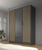 Kledingkast Antraciet Eiken 155x51x200 Garderobekast, Huis en Inrichting, 150 tot 200 cm, Nieuw, Modern, 50 tot 75 cm