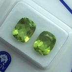 Zonder Minimumprijs - 2 pcs Groen Olivijn - 4.08 ct -, Sieraden, Tassen en Uiterlijk, Edelstenen, Nieuw