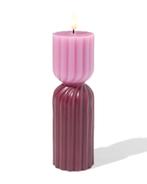HEMA Led vormkaars 6.2x23cm diabolo roze, Huis en Inrichting, Woonaccessoires | Kandelaars en Kaarsen, Verzenden, Nieuw