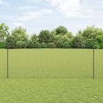 vidaXL Euro Hek met 10 U Steunen Grijs 1,6x10 m Staal, Verzenden, Nieuw