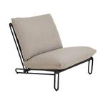 *WOONWINKEL* Bodio Amin Loungestoel Tuin Beige, Nieuw, Stof, Verzenden