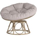 TRUUSK Ronde Papasan Stoel van Rattan - 360° Draaibaar - Met, Tuin en Terras, Tuinstoelen, Verzenden, Nieuw