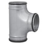 T-stuk 90º met afdichtingsrubber Ø 150mm - Ø 150mm - Ø 150mm, Verzenden, Nieuw