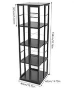 Draaibare Boekenkast 4 Niveaus – Compacte Hoekopslag 360°, Huis en Inrichting, Kasten | Boekenkasten, Verzenden, Nieuw
