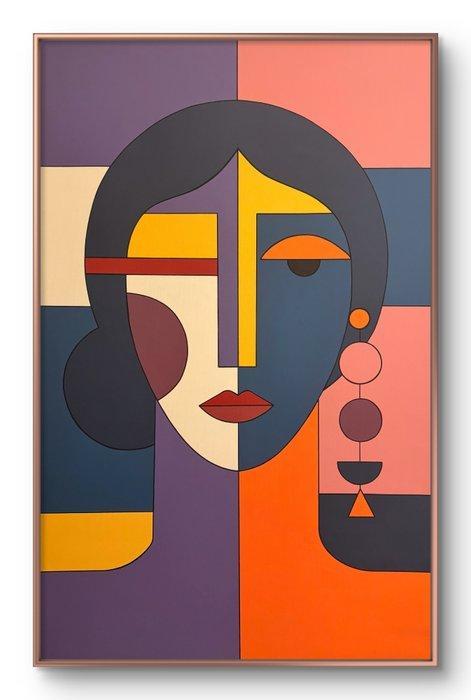 Marcel Mendez - Fragmented Face #15 -XL- (No Reserve), Antiek en Kunst, Kunst | Schilderijen | Modern