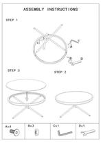 SALONTAFEL CEBU MET GLAS EN PUTTEN CM 70,5X65X57, Huis en Inrichting, Tafels | Sidetables, Ophalen of Verzenden, Nieuw