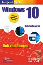 Windows 10 / Leer jezelf SNEL... 9789059408258, Boeken, Verzenden, Zo goed als nieuw, Bob van Duuren
