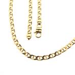 Gouden marine/gourmet schakel ketting | 50 cm, Goud, Gebruikt, Ophalen of Verzenden, Overige kleuren