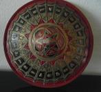 Bamboe Hoed Rood, goud en zwart - Bamboe - Myanmar - 20e, Antiek en Kunst, Kunst | Niet-Westerse kunst