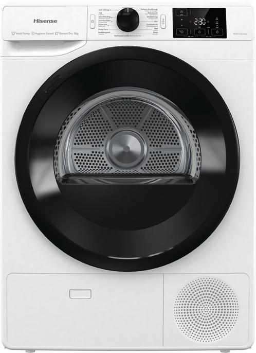 Hisense DHGE904 zuinige warmtepomp droger met 9 kg vulgewich, Witgoed en Apparatuur, Wasdrogers, 8 tot 10 kg, Nieuw, Overige typen
