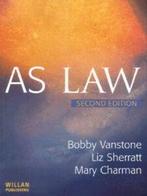 AS law by Bobby Vanstone (Paperback) softback), Gelezen, Bobby Vanstone, Mary Charman, Elizabeth Sherratt, Verzenden