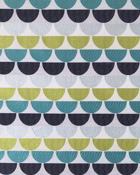 Jacquard Ulrika Marine, Hobby en Vrije tijd, Stoffen en Lappen, Blauw, Nieuw