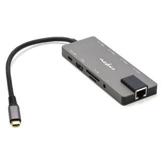 USB C docking station | Nedis, Computers en Software, Pc- en Netwerkkabels, Nieuw, Verzenden