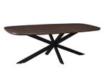 Deens Ovale Eettafel Jesper – Donkerbruin/Zwart | 180 cm |, Huis en Inrichting, Tafels | Eettafels, Ophalen, Nieuw
