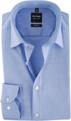 OLYMP Level Five Overhemd Body-Fit Blauw maat 44 Heren, Verzenden, Nieuw, Blauw, OLYMP