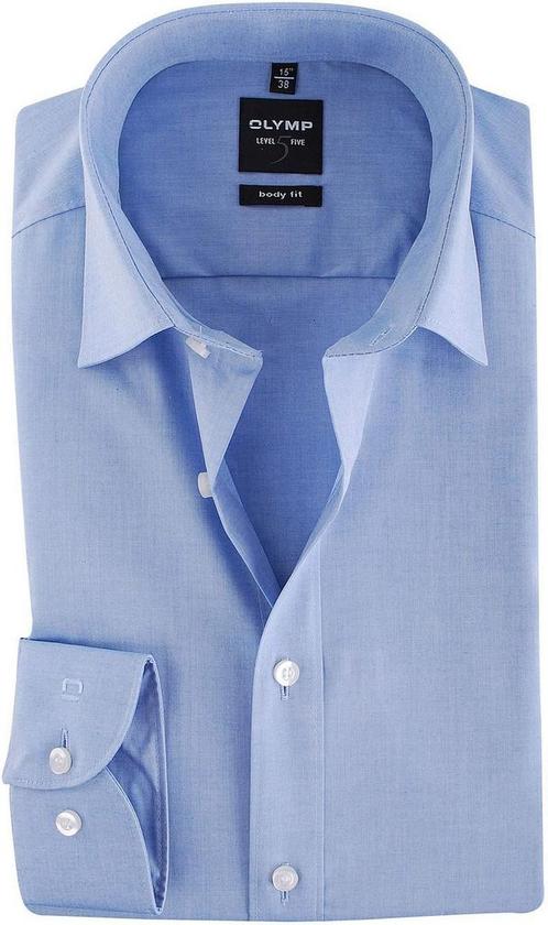 OLYMP Level Five Overhemd Body-Fit Blauw maat 44 Heren, Kleding | Heren, Overhemden, Blauw, Nieuw, Verzenden