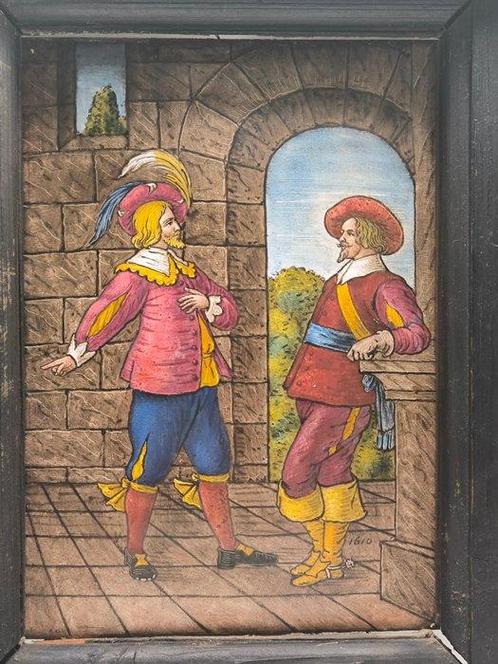 Fotolijst - Emaille, Hout, Metaal, Antiek en Kunst, Antiek | Overige Antiek