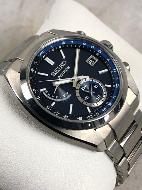 Seiko - Astron Dual Time Solar Titan - Zonder Minimumprijs -, Sieraden, Tassen en Uiterlijk, Horloges | Antiek