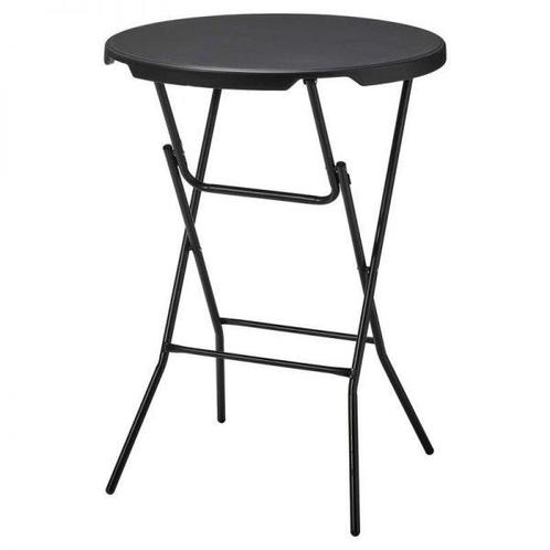 Alora Statafel Zwart - Kunststof - Metaal - Diameter 80 CM, Huis en Inrichting, Keuken | Keukenbenodigdheden, Nieuw