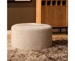 My Sofa Hocker | Rond | 60 cm | Cremona 02 | Beige, Huis en Inrichting, Banken | Voetenbanken en Poefen, Ophalen of Verzenden