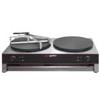 GGM Gastro | Crêpebakplaat - met 2 platen - Ø 400mm incl. |, Verzenden, Nieuw in verpakking, Fornuis, Frituur en Grillen