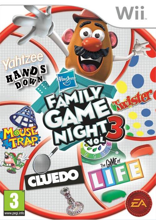 Hasbro Family Game Night 3-Standaard (Wii) Gebruikt, Spelcomputers en Games, Games | Nintendo Wii, Zo goed als nieuw, Ophalen of Verzenden