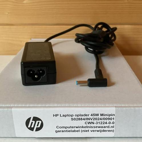 HP 45W original adapter Voeding Oplader (mini pin), Computers en Software, Overige Computers en Software, Nieuw, Ophalen of Verzenden