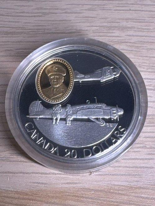 Canada. 20 Dollars 1990 The Anson and the Harvard, 1 Oz, Postzegels en Munten, Munten | Europa | Niet-Euromunten