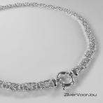 Zilveren koningsschakel schakel ketting, Sieraden, Tassen en Uiterlijk, Kettingen, Verzenden, Nieuw, Zilver