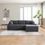 Coredo Bank - Corduroy bekleding - Rechts - Donkergrijs, Huis en Inrichting, Banken | Bankstellen, Verzenden, Nieuw