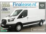 Ford Transit 350 2.0 TDCI L3H2 BPM Vrij 130PK Airco €550pm, Wit, Nieuw, Ford, Lease