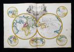 World Map - wereldbol; Pierre M. Lapie / Conrad Malte Brun -, Boeken, Atlassen en Landkaarten, Nieuw